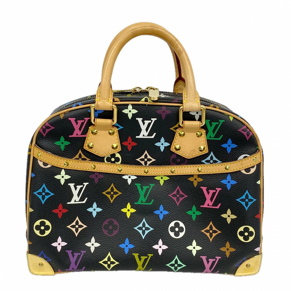 Louis Vuitton Handbag Monogram Multicolor Trouville Noir Black